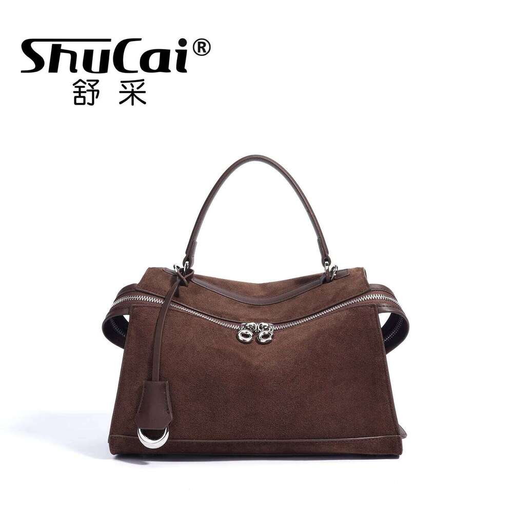 Suede Leather Women's Fashion Big Shoulder Crossbody Bags Designer Ladies Cowhies Large Handbag Female High Quality Tote 250805