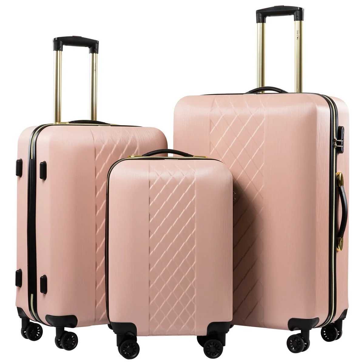20 inch password lock suitcase 24 inch airplane wheel luggage 28 inch college travel suitcase small fresh 3-piece set W250805-image-1069931491