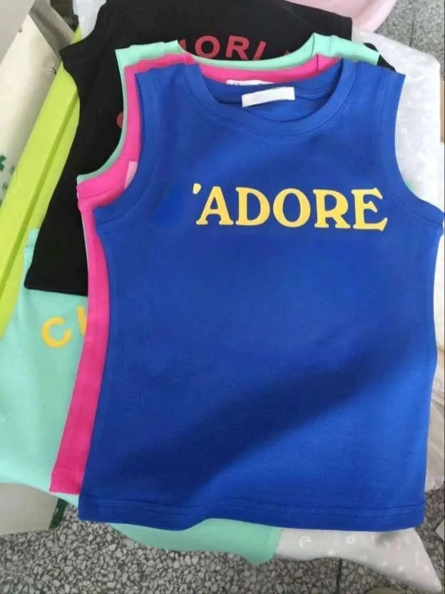 Designer Tank T-shirts Summer Sleeveless Womens Tshirt Vest Waistcoat Top Tees Letter Print Round Neck Pure Color Cadies Casual Sleeveless Shirt Sea