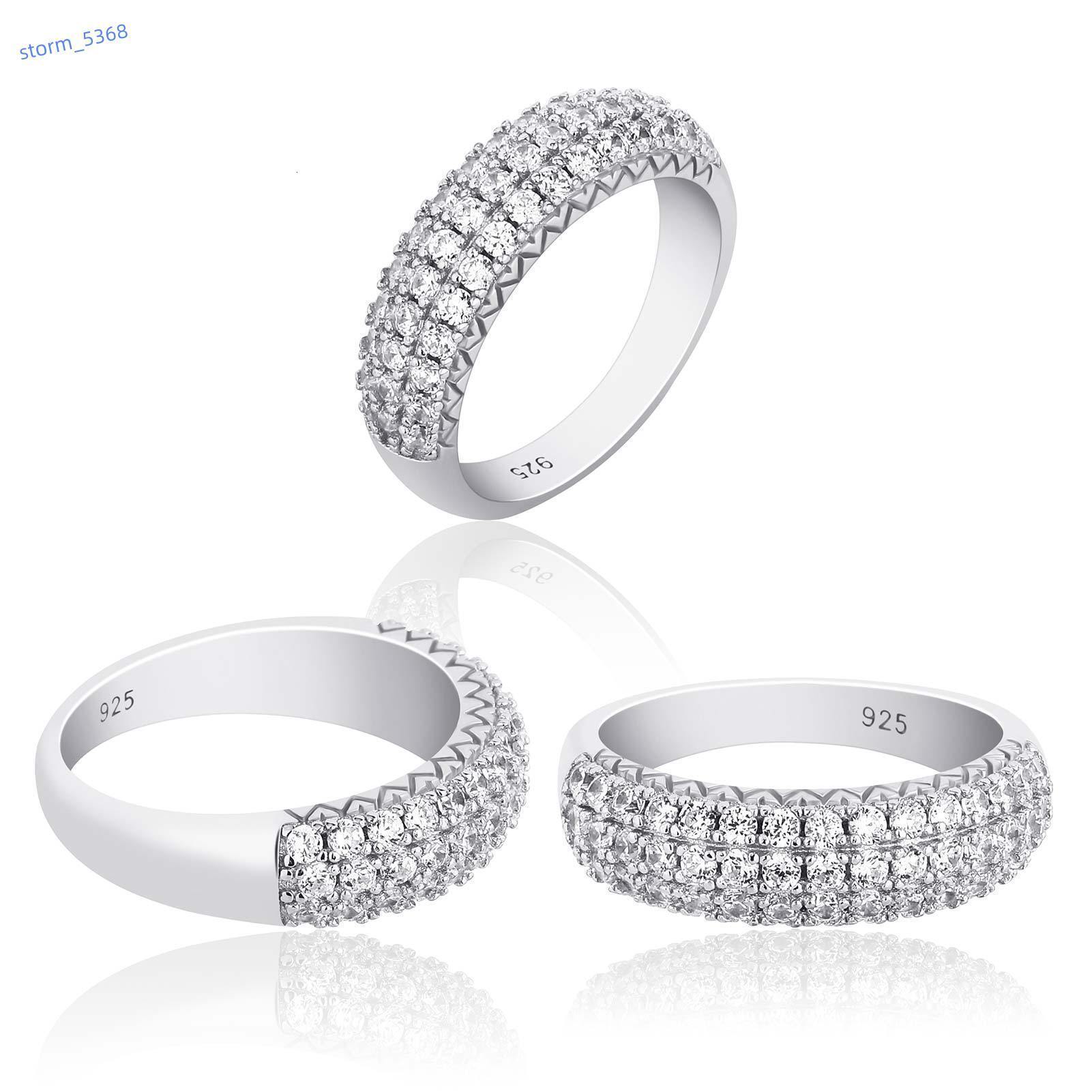 Hot Selling 925 Sterling Silver Ring Excellent Quality Classic Design for Men and Women for Engagement or Gift Jewelry