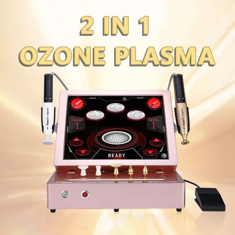 2025 Salon Use Beauty Plasma Shower 2 In 1 Facial Rejuvenation Ozone Plasma Skin Repairing Oil Control Professional Gold Plasma Anti-Wrinkle Machi