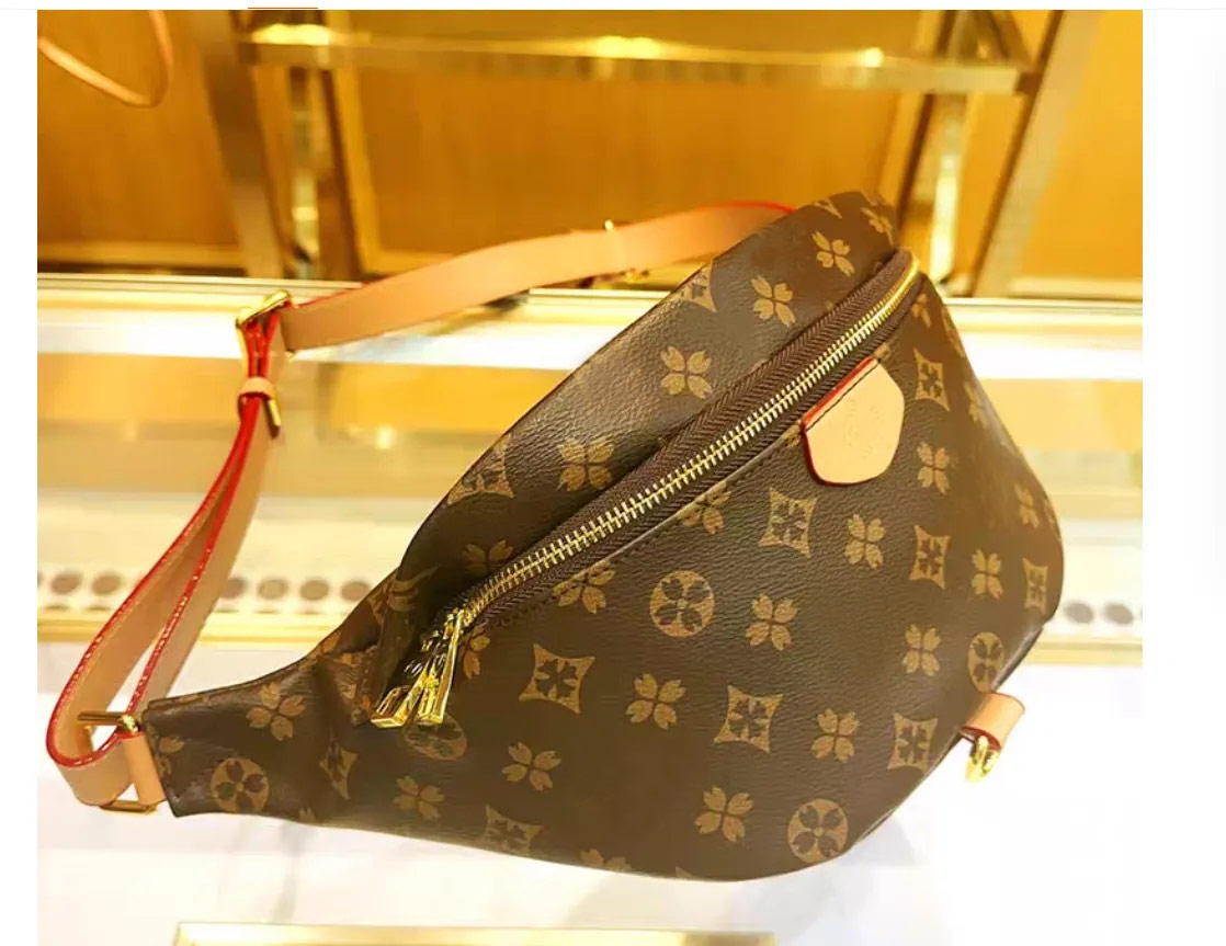 Designer bag shoulder hobo designer Purse Cosmetic half-moon baguette underarm Handbag crossbody Metal Chain Collection Women Waist bag brown