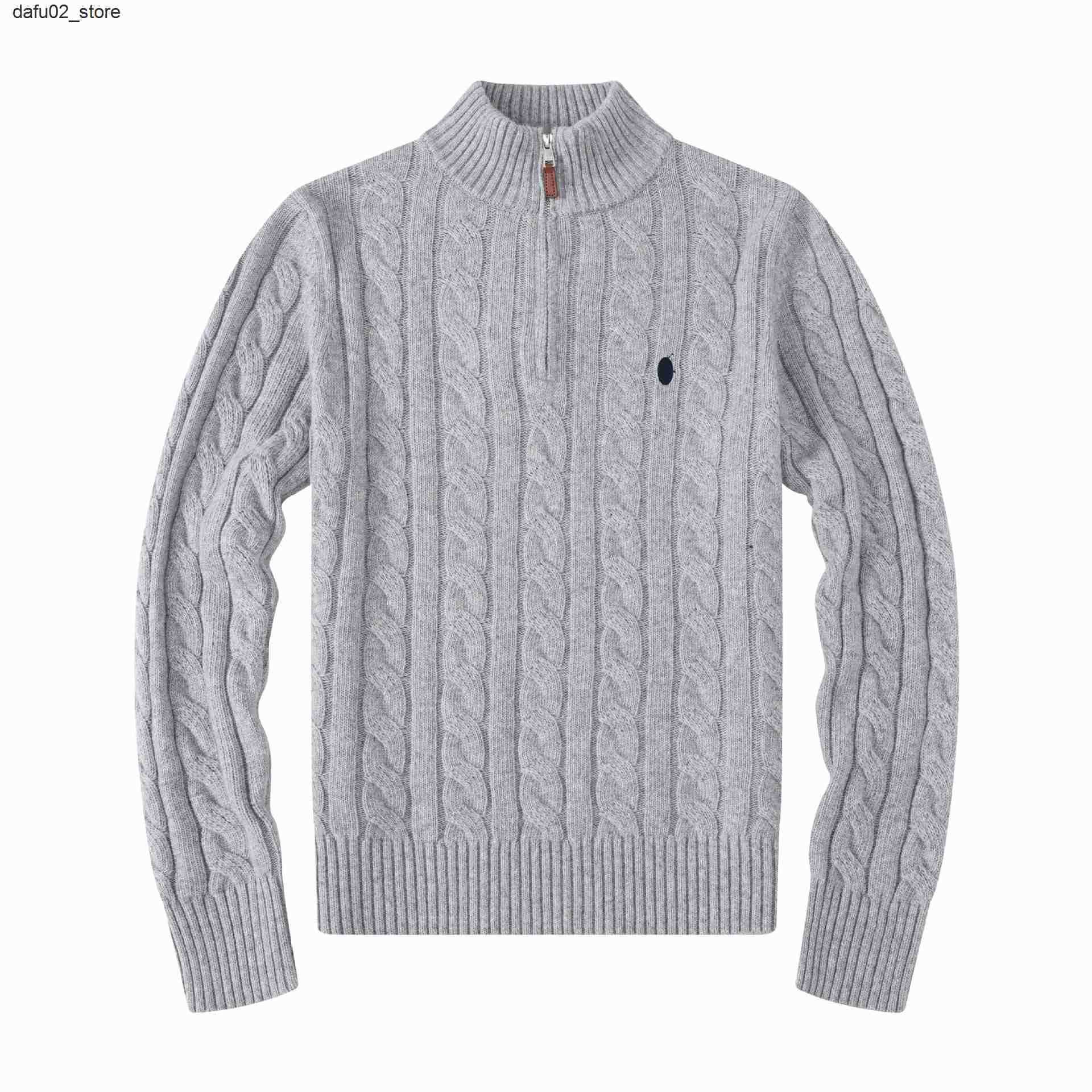 Polo Jacket Men Designer Hoodies Pullover Cotton Horse Long Sve Casual jumpers for Mens Joggers Tech Fce Pants Tracksuit Q250806