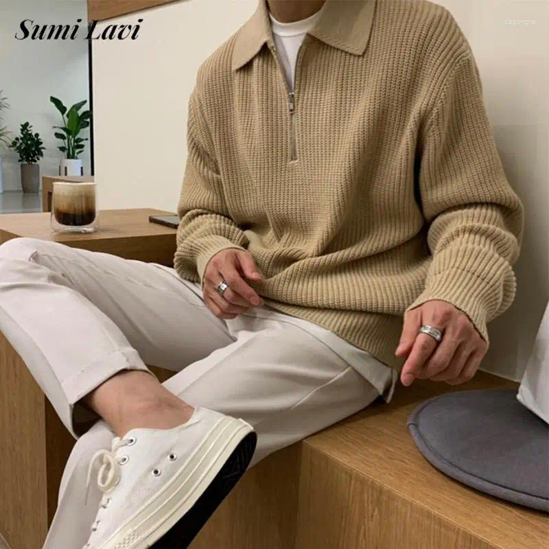 Men's Sweaters Fashionable Knitting Long Sleeve Textured Striped Knit Pullover Tops Men 2025 Autumn Winter Daily Casual Sweater