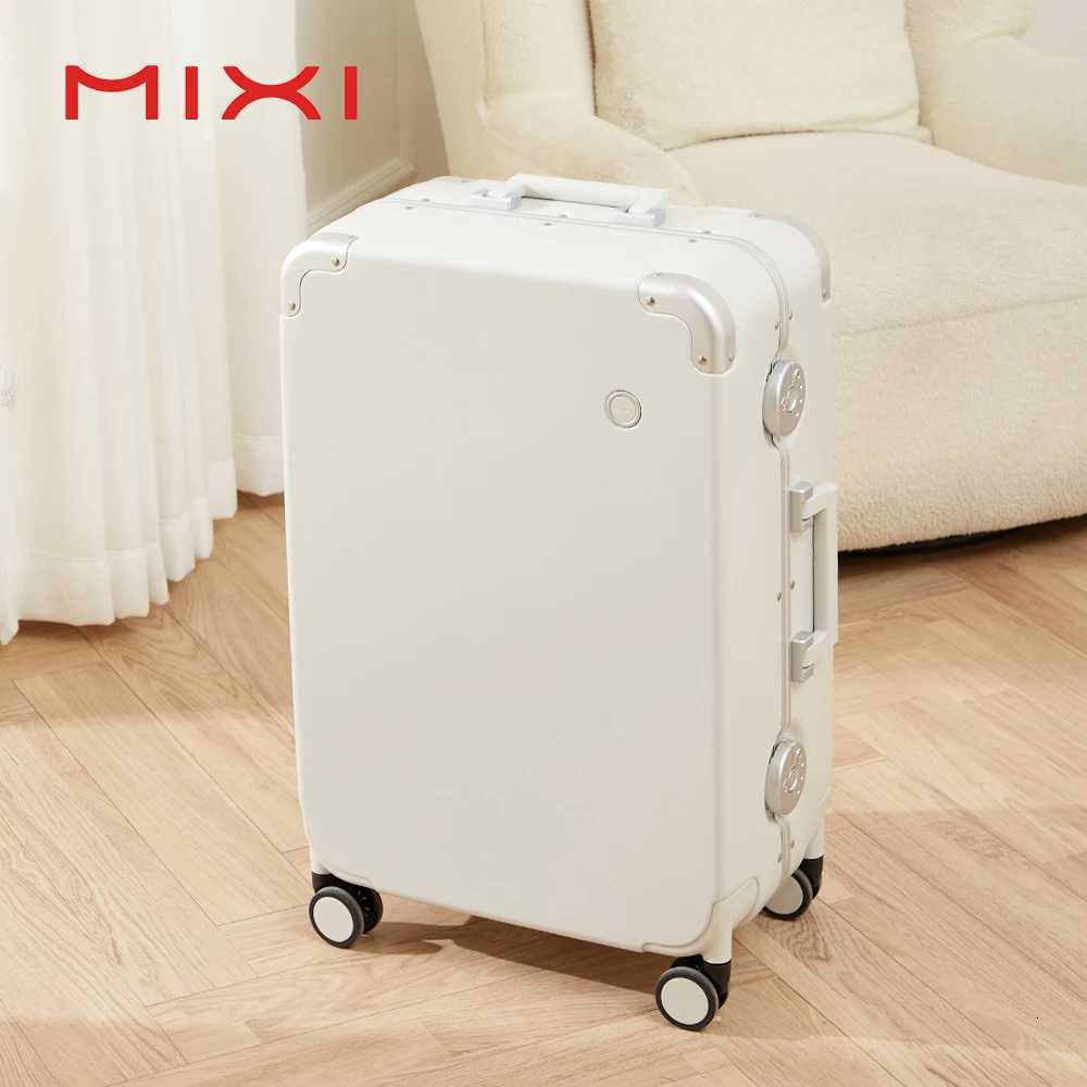 2023 Mixi NEW Carry On Luggage 20 Travel Suitcase Rolling Luggage Aluminum Frame PC Hardcase with Spinner Wheels TSA Lock 24 W250805-image-1069932565