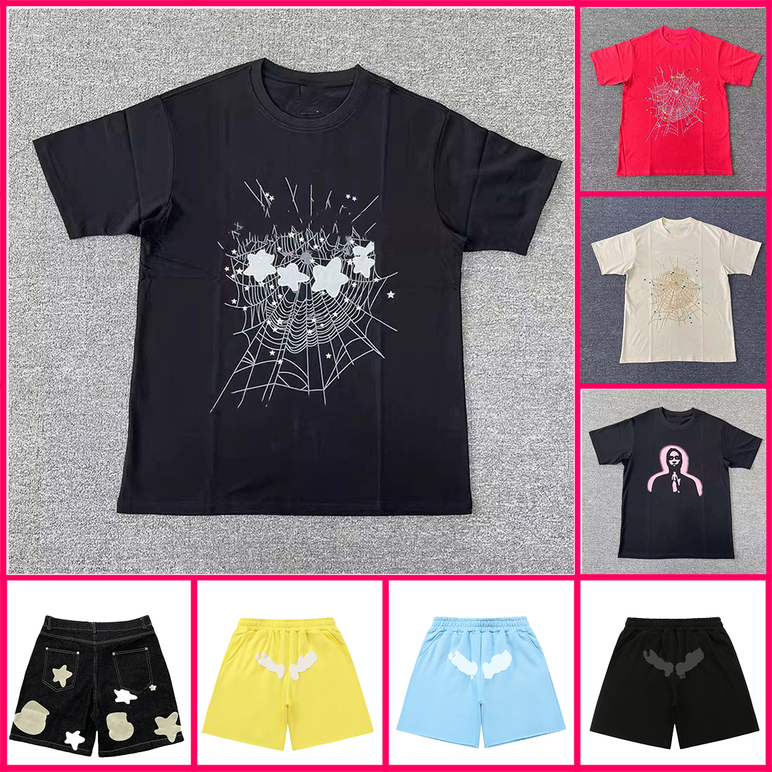 Designer Spider T-shirt High quality Hip Hop men's and women's multi-style summer fashion T-shirt Wash word casual street wear EU size S-X