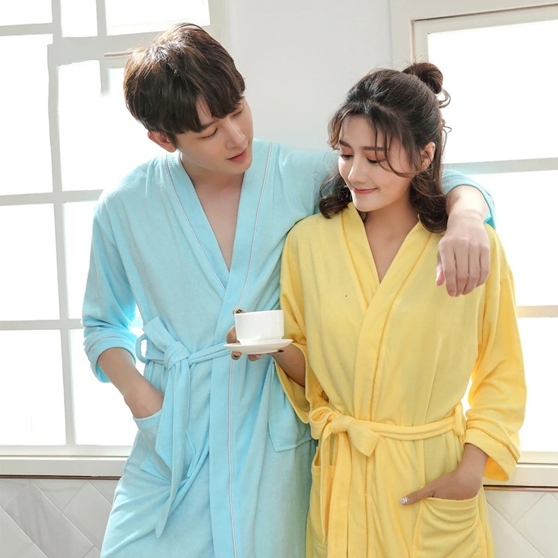 Summer Mens Cotton Bathrobe Robe Men Long Summer Pajamas Nightgown Sleepwear kimono Dressing Gown Bride Bridal Wedding Robe 250801