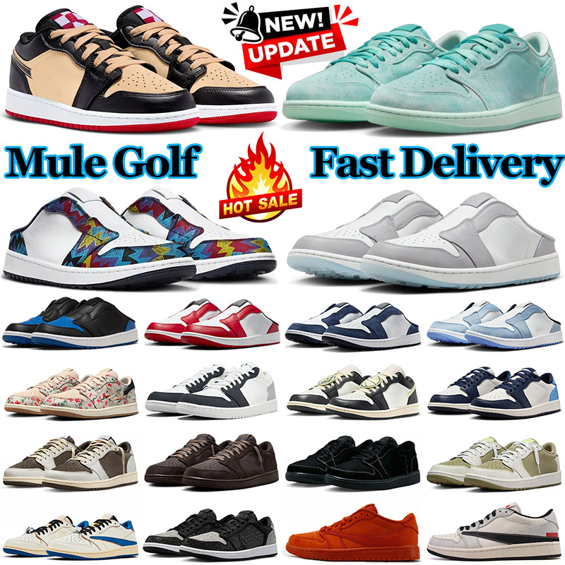 mule golf shoes designer 1 1s low men basketball shoes Pizza Washed Teal Velvet Brown Reverse Mocha Olive Cranes Obsidian womens mens trainers outdo