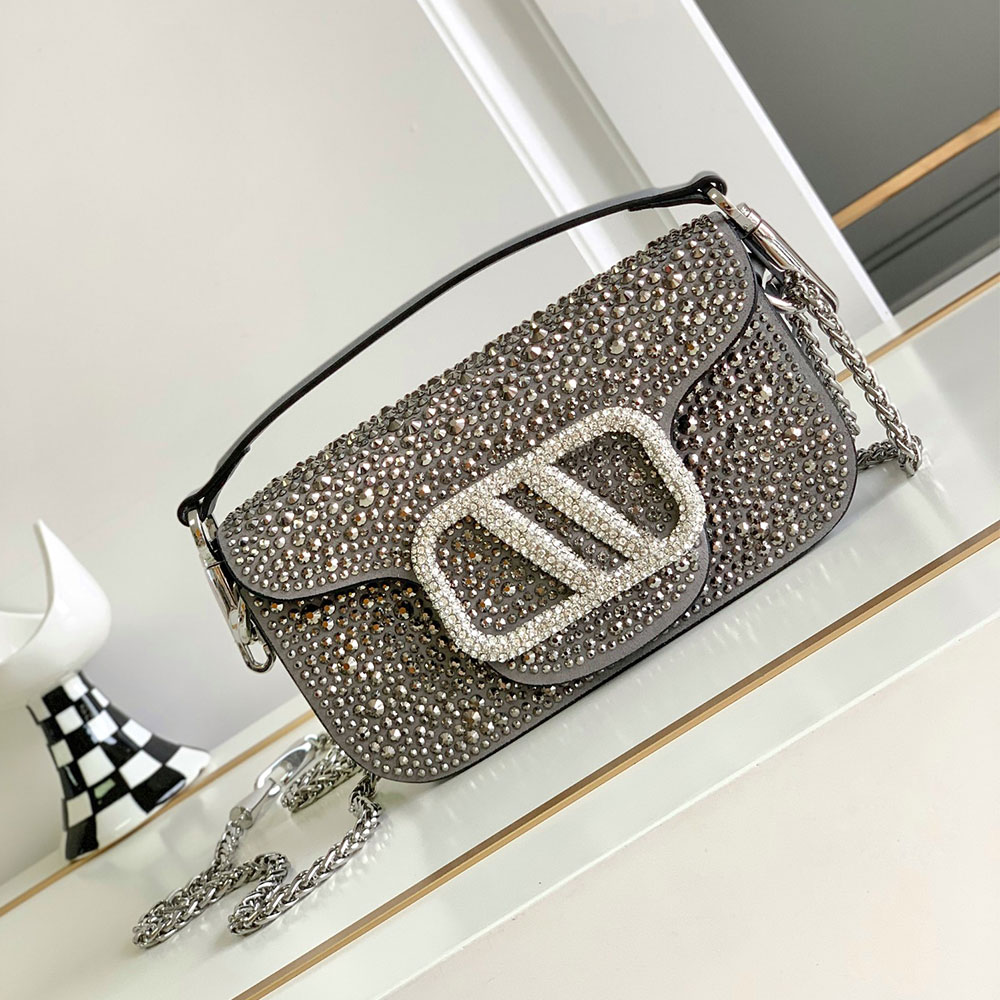 Luxury designer bag Fashion Luxury , size 20cm, Mini Crystal custom baguette chain Decorative Handbag
