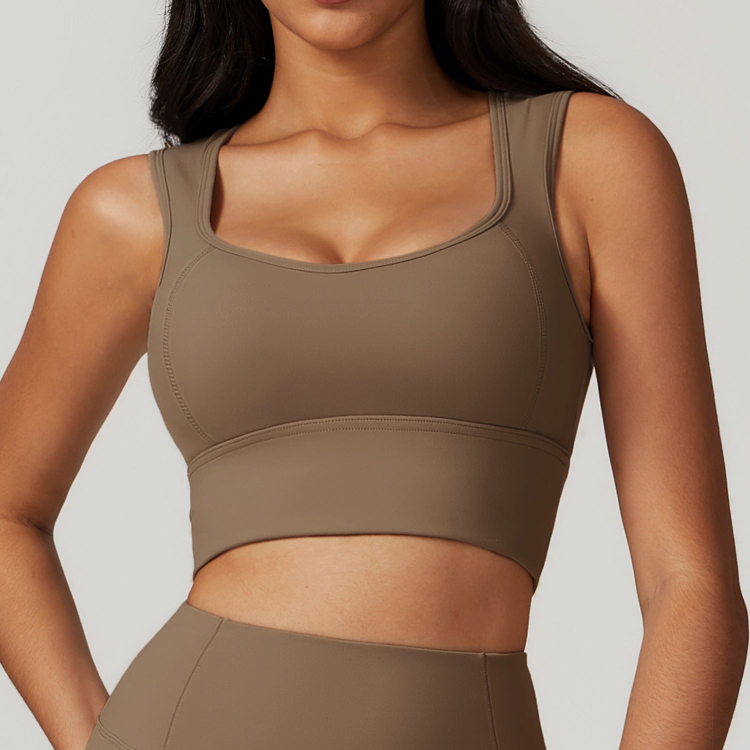 A549 Sports Bra Yoga Bra Fitness Vest High Waist Hip Yoga Pants Female Running Quick-drying Fitness Pants Tight Sweatpants-image-1070115639