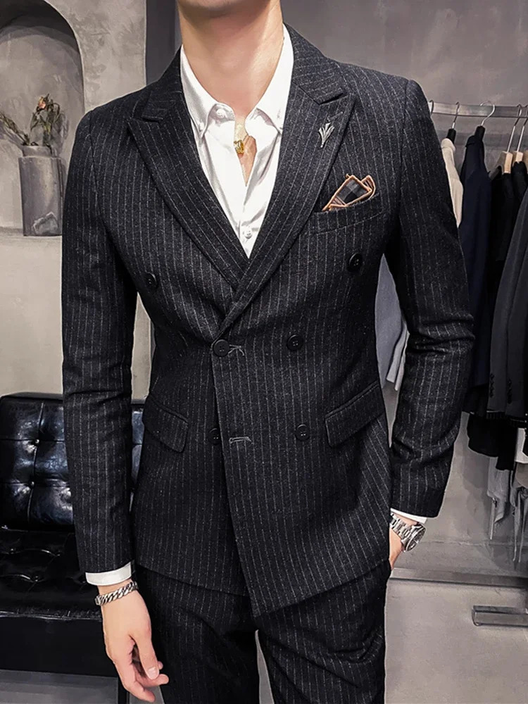 25 Colors 1 Pcs Blazer No Pants S-7XL Wedding Dress Formal Business Slim Mens Suit Jacket Plaid Striped Solid Color 250801