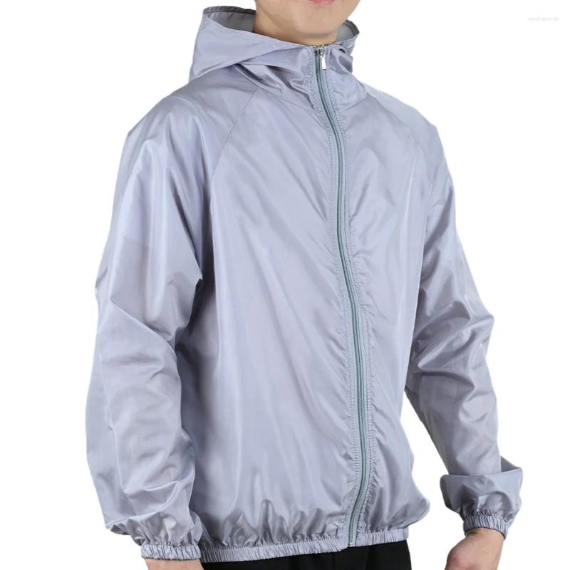Men's Trench Coats Summer For Men Outdoor Activities Lightweight Windbreaker Male Ice Sensation Breathable Sun Protection Clothing Loose