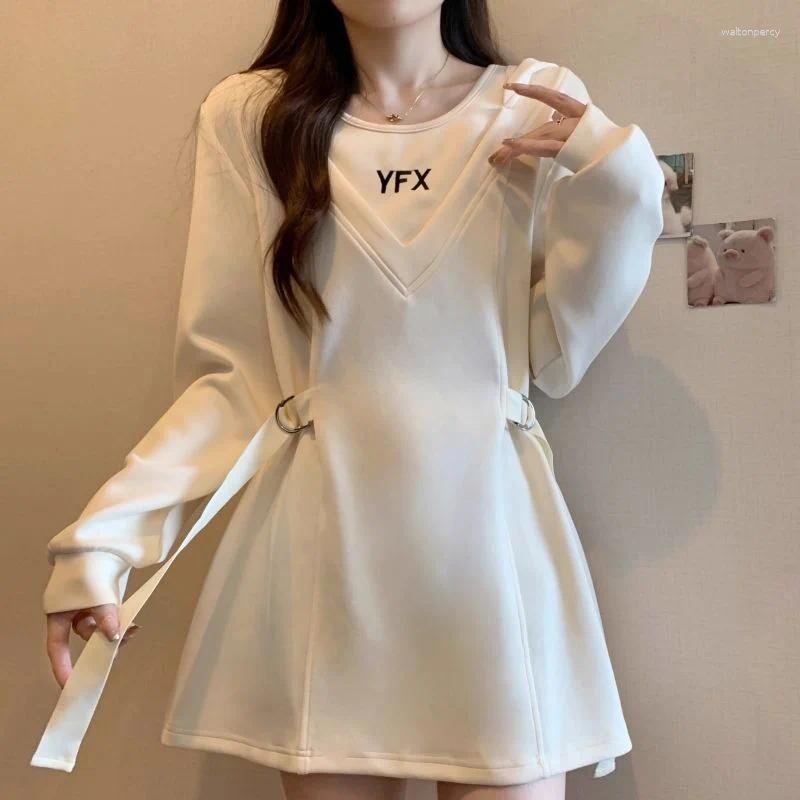 Women's Hoodies Two Niche Hooded Sweatshirt For Women Autumn Holidays Waist-length Long Sleeves