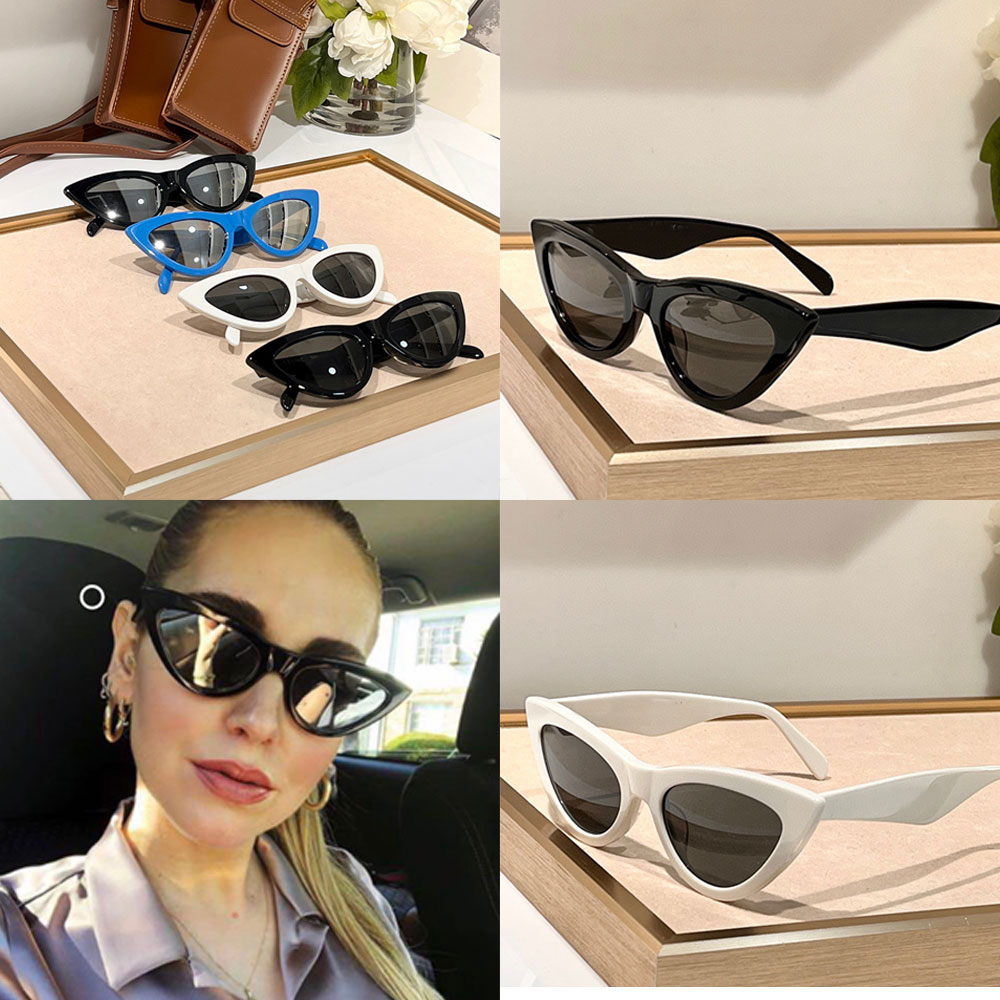 Cat Eye Sunglasses For Women Classic Retro Brand designer lady acetate cat eye small frame Fashionable women retro cateye eyewear 40019