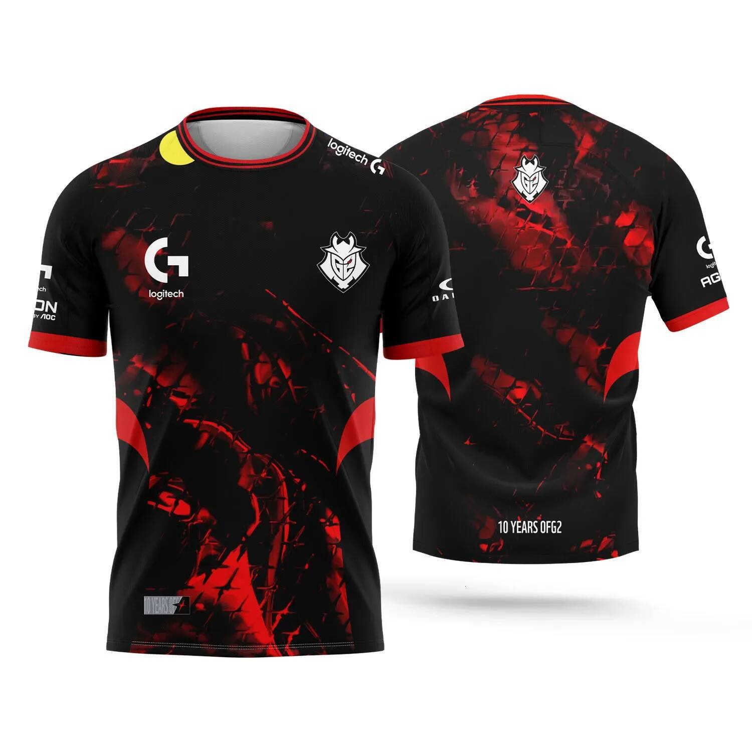 Men's T-shirts 2025 New G2 Esports Club Enthusiasts Csgo League of Legends Gaming Mens and Womens Summer Casual T-shirt