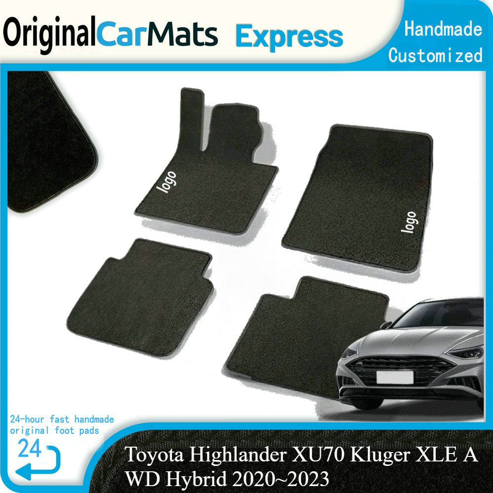 Car Floor Mat For Toyota Highlander XU70 Kluger XLE AWD Hybrid 2020 to 2023 Foot TPE Liner Carpet Pad Custom Cover Rug Accessories-image-1070116211