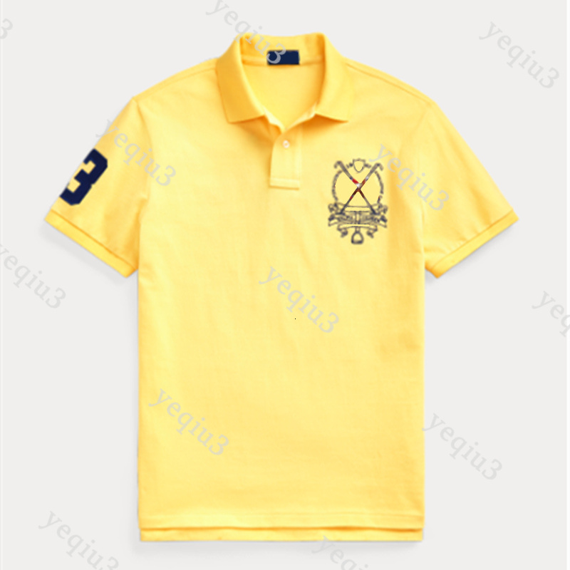 Men Polo Shirt Retro Vintage Designer Small Horse Embroidery Lapel Neck Solid Color Short Sleeve Casual Summer Wear, Sophisticated Gentleman Fashion
