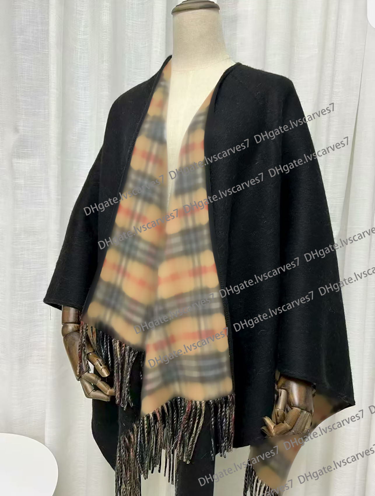 Top shawl Classic Plaid Women Man Designer Scarf 100% Cashmere Scarves For Winter Warm Womens and mens Long Wraps