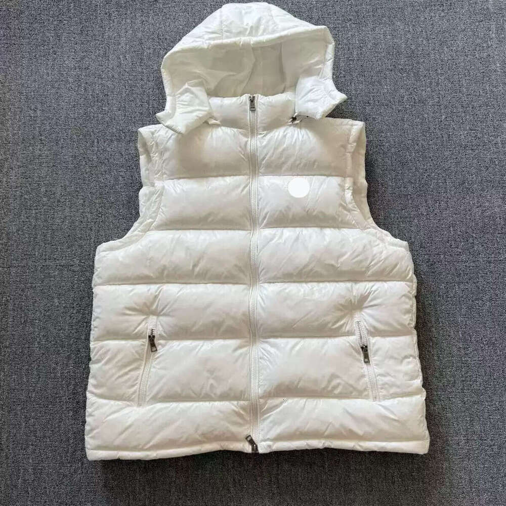 Moucler Gilet Men's Vest Designer Gilet Luxury Down Woman Womens Feather Filled Material Vest Graphite Couple Vest Label S-2Xl D2f