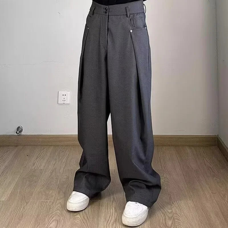 Casual Mens Summer Thin Lyocell Ice Sensation Seershawn Wide Leg Loose Fit Straight Pants Comfortable Breathable Trousers 250801