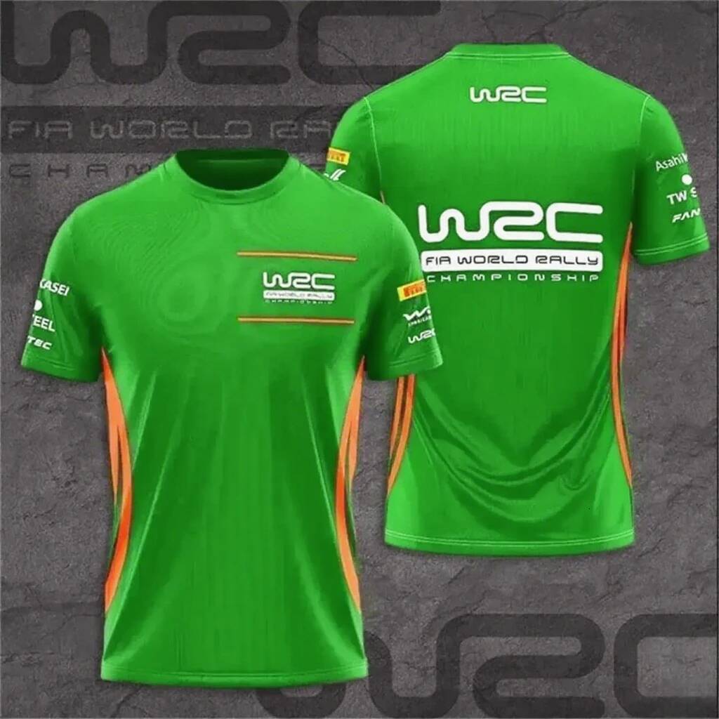 Men's T-shirts 2025 Summer New 3d Printed F1 Rally Wrc Mens and Womens Quick-drying Breathable Sports Oversized t Shirt