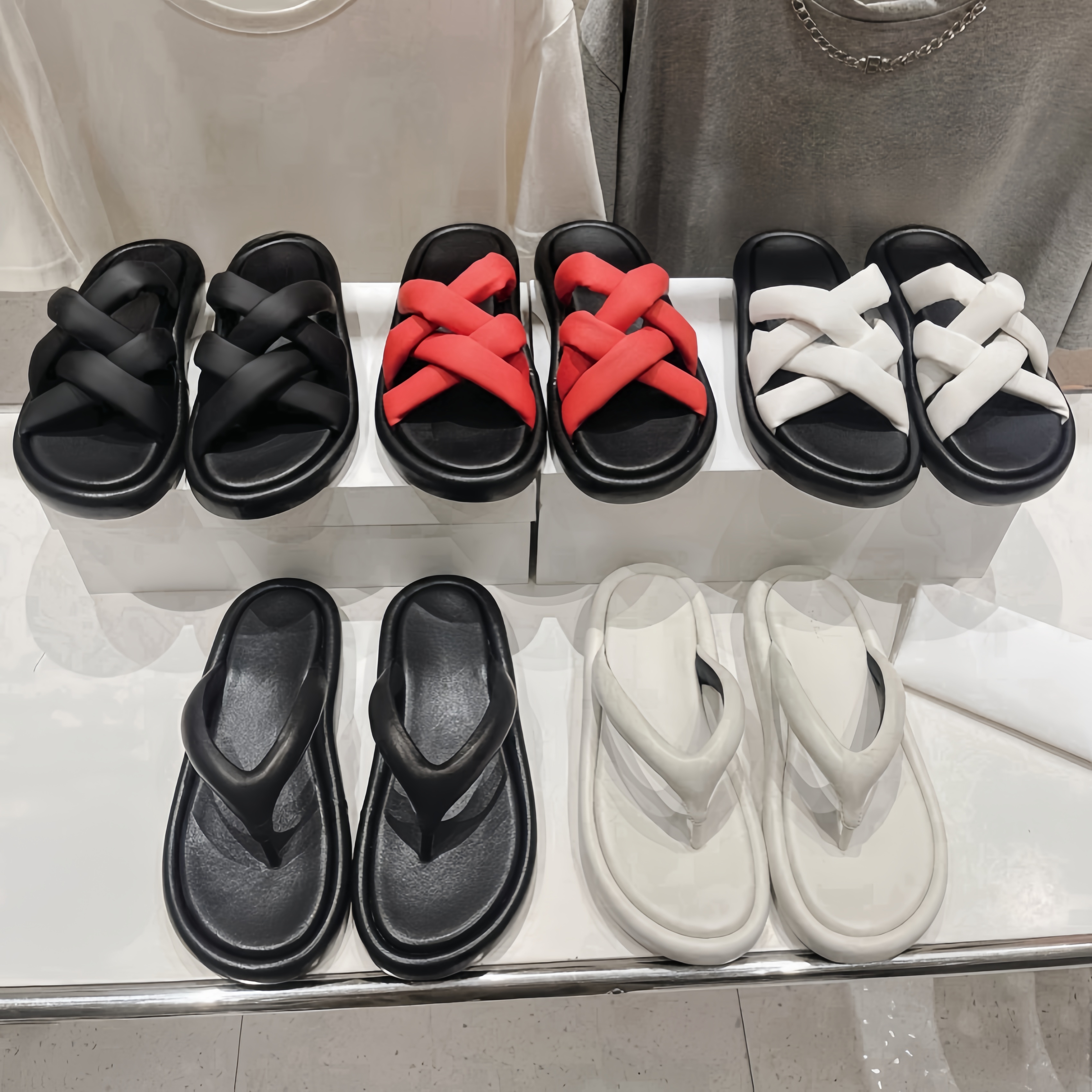 Designer Mara Flat slippers fashion Classic Woman sandal Mules Luxury Crochet Flat Slide semi-sheer nylon mesh womens pool flat Slide rubber Beach F