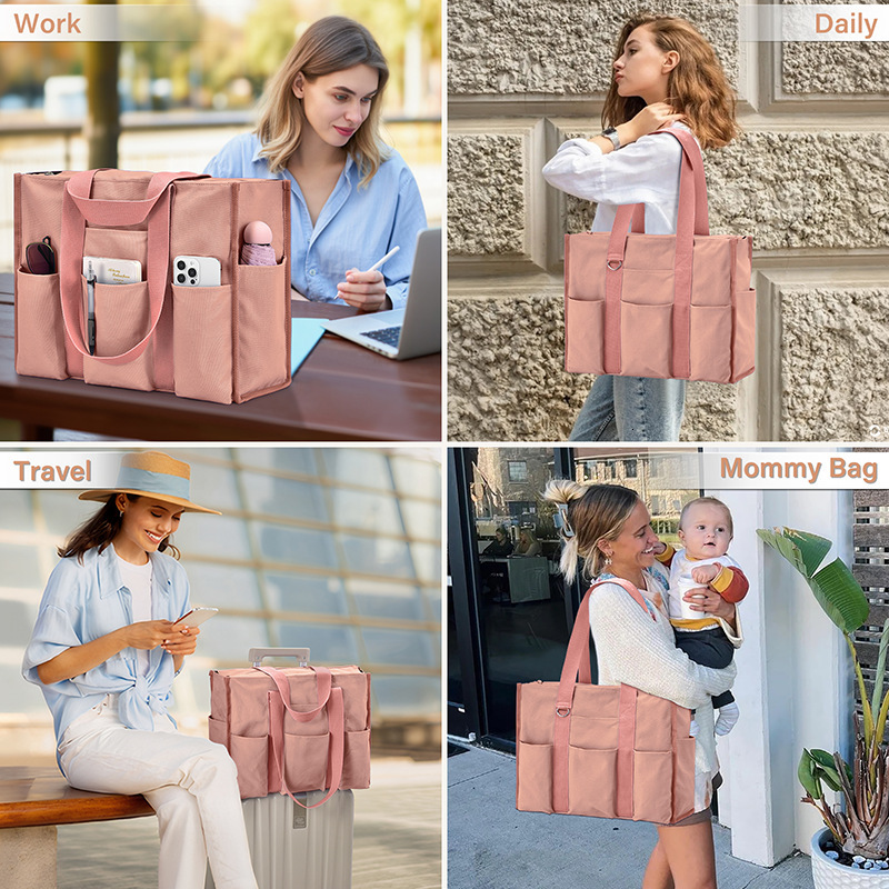 Free Shipping Designer Bag Small Luxury Bag Women's Polyester Tote Bag Waterproof Multi-pocket Shoulder Handbag Lightweight Versatile