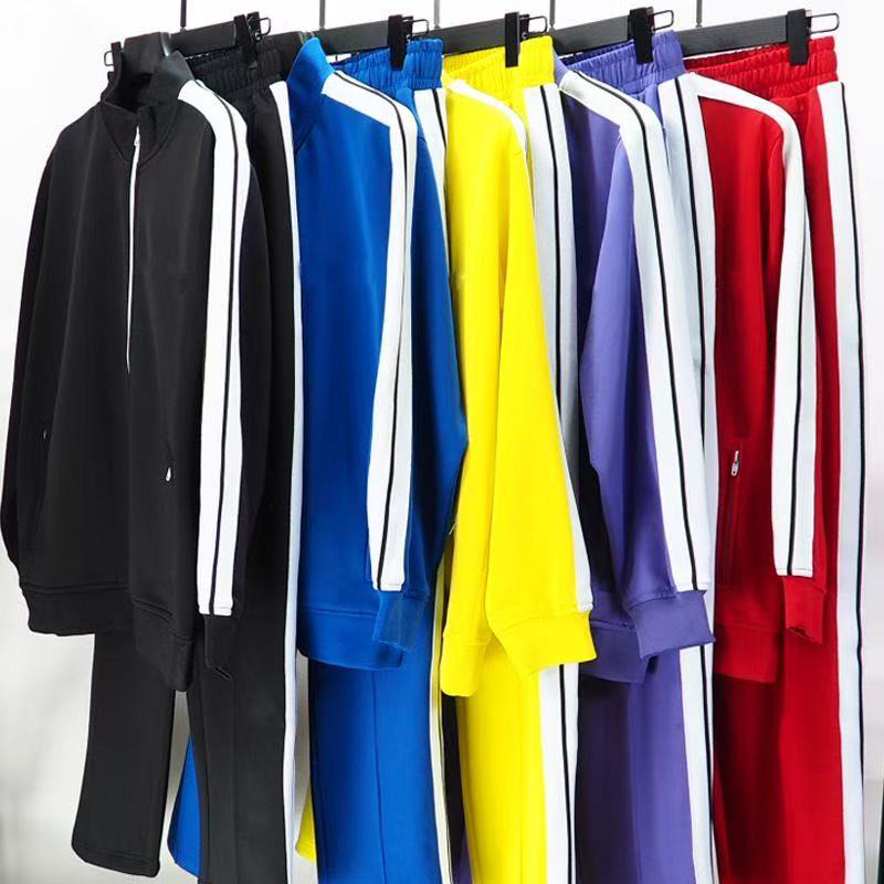 designer mens Palmsangel tracksuits zipper jackets and sport pants tracksuit sets woman tracksuits jogger leisure trousers track suits