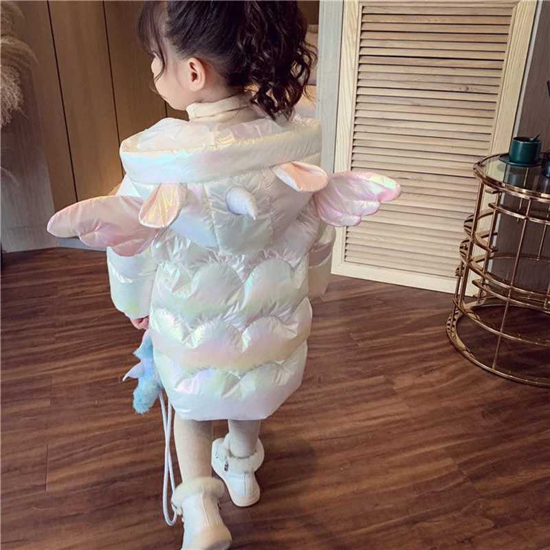 Baby girl veste d'hiver mignonne manteaux colorés pour filles à capuche chaude parka
