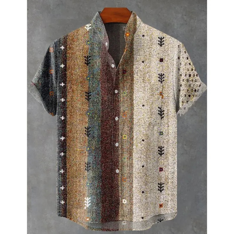 Mens Hawaiian Shirt 3D Fashion Imported Clothing Printed Single Breasted Top Casual Wear Camisa De Hombre Cosas Baratas 250807