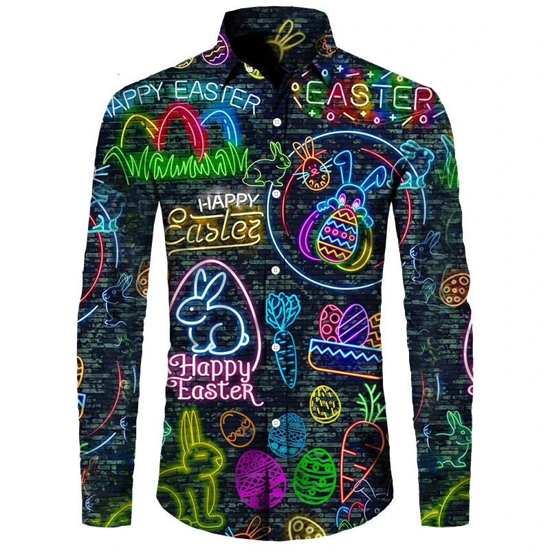 Funny 3D Print Man Longsleeved shirt Fashion Single Breasted Loose Top Street Hip Hop y2k Clothes Casual Lapel Men Social Shirt 250807
