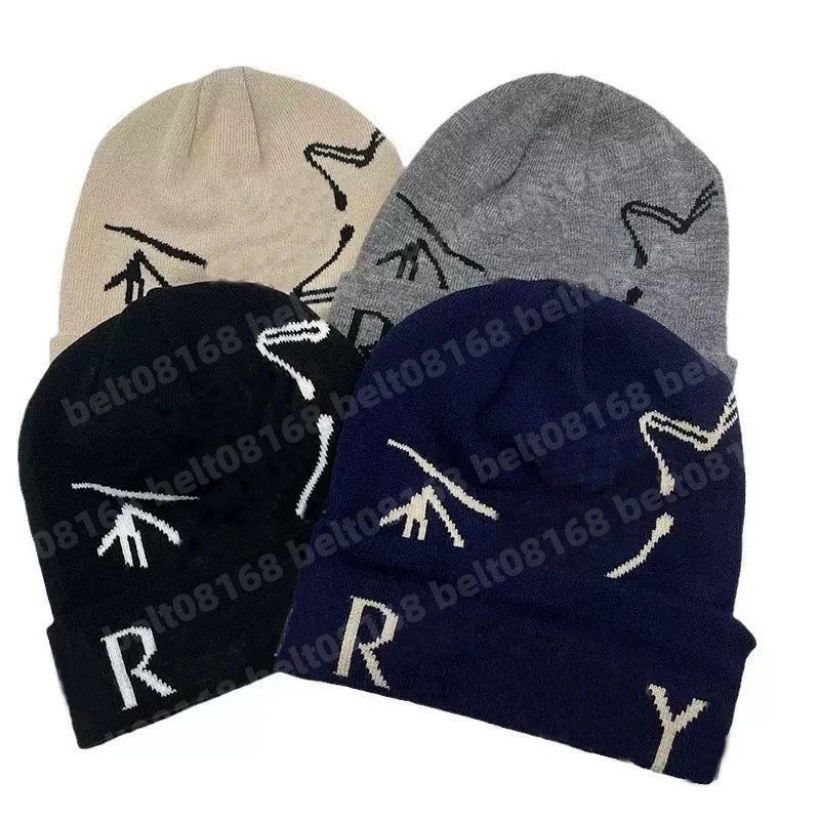 Designer winter warm beanies hat mens brand wool cashmere hats luxury skull cap knitted fitted hats unisex man woman outdoor soft windproof caps bla