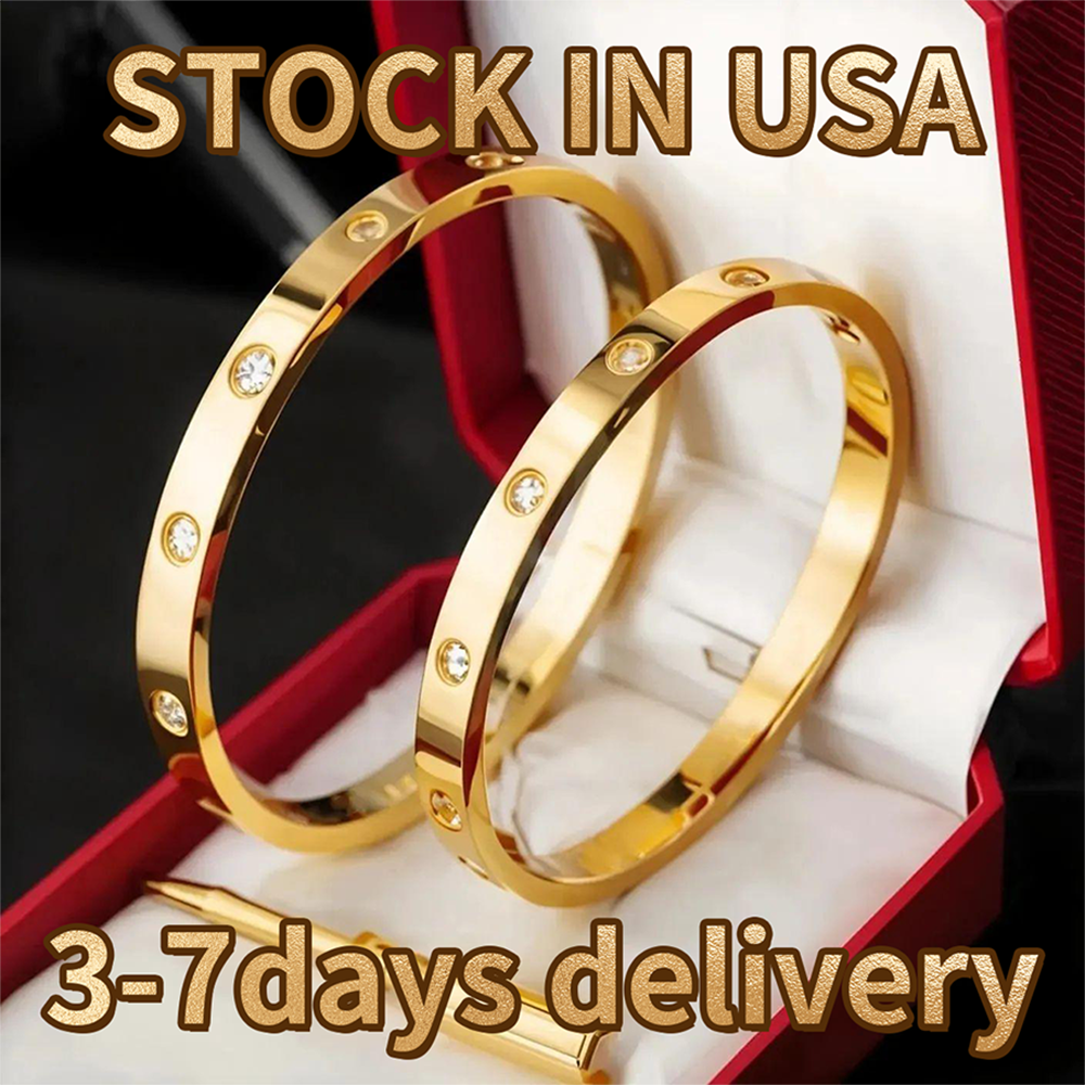 6mm lover luxury bracelet designer jewelry for woman designer gold braceletes diamond women bangle bracelets designer charms jewellery braclet size