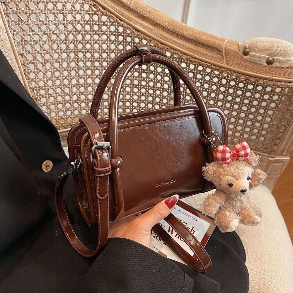 Korean Niche Design Handbag For Women Spring New Fashion Small Square Versatile Crossbody Bag B5