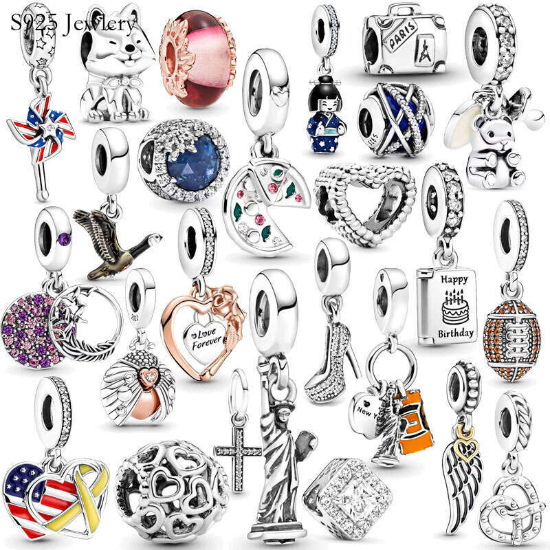 2025 NEW 925 Sterling Silver Charm 2024 Autumn Of The Feather Kite Pendant Charm Bead Is Suitable For Primitive Bracelet Women's Jewelry Gift D