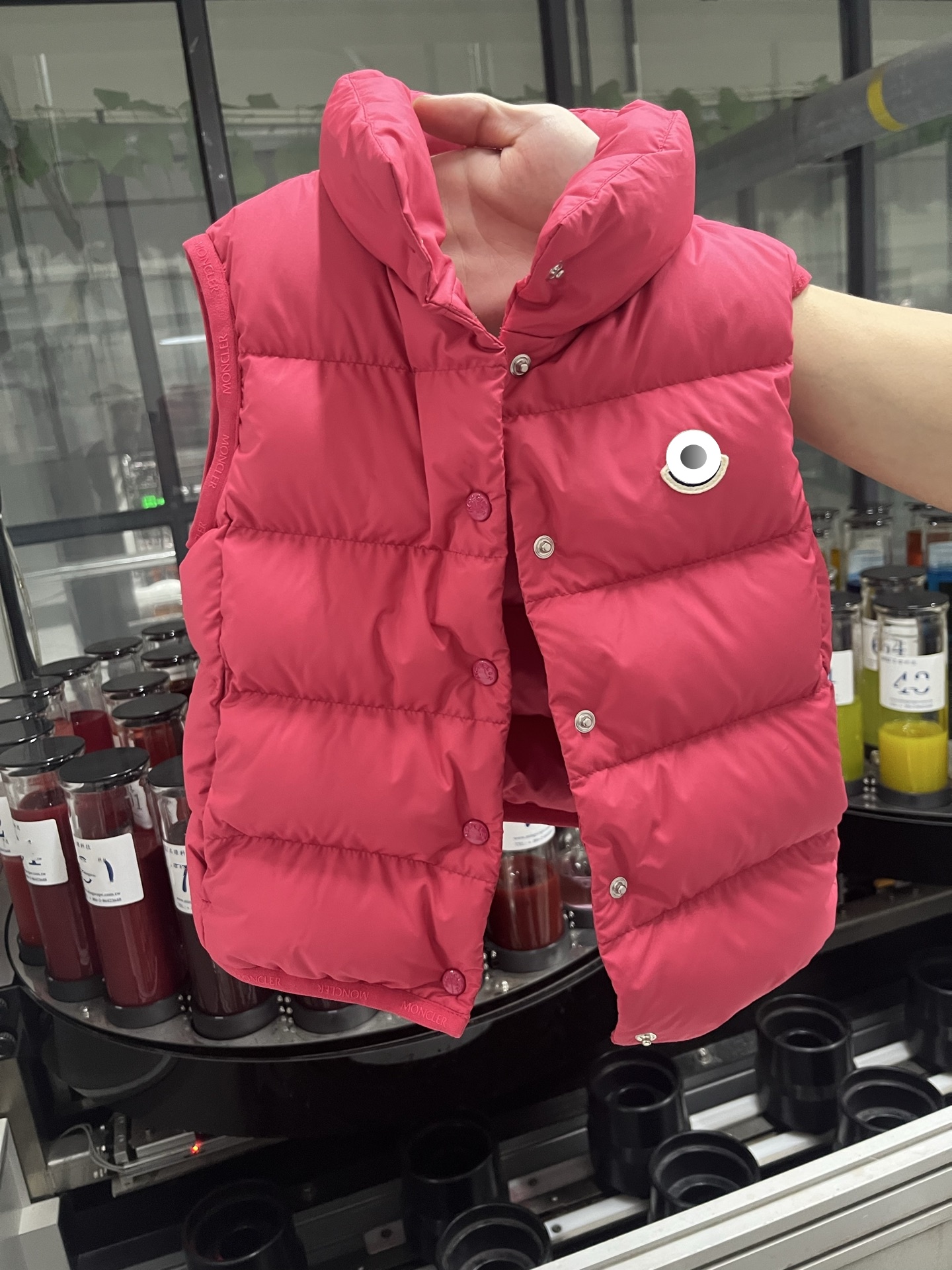 kid down waistcoat hooded girl pink Down jacket vest kids clothes baby Goose down luxury boy down coat sleeveless Keep warm in winter School uniform