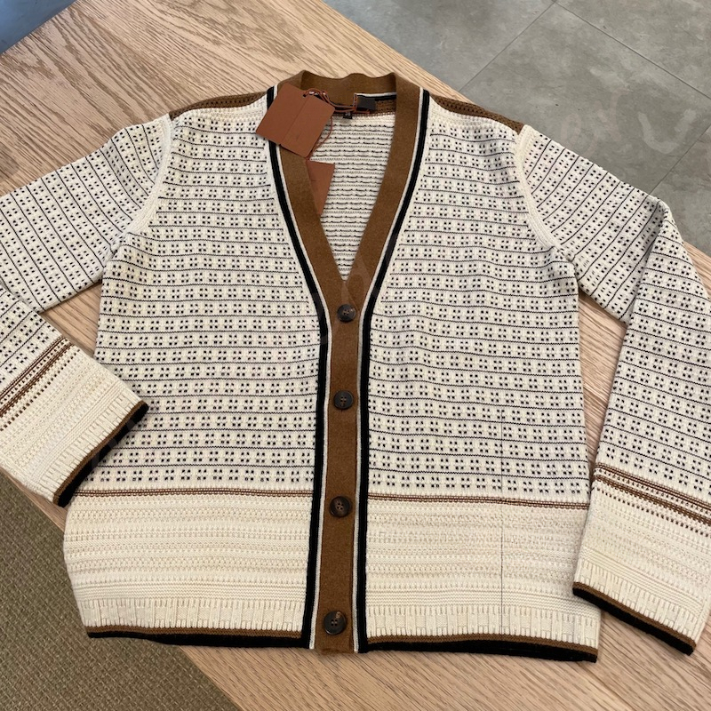 Womens Sweaters Autumn and Winter Long Sleeved Single Breasted V Neck Wool Knit Cardigan Skirts L1289
