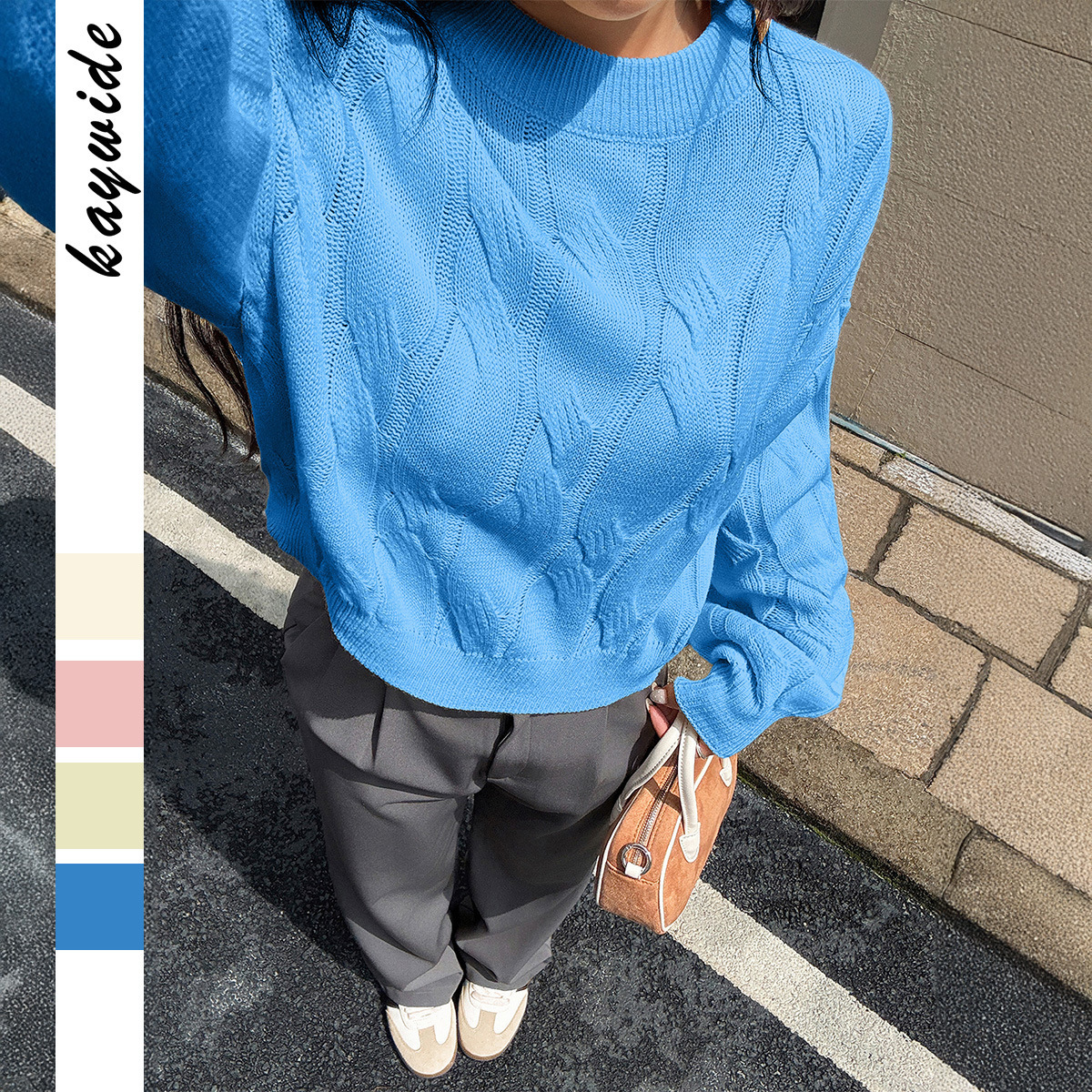 Casual Simple Style Long Sleeve Base Shirt Sweater Women's Fashion 2025 Autumn Winter