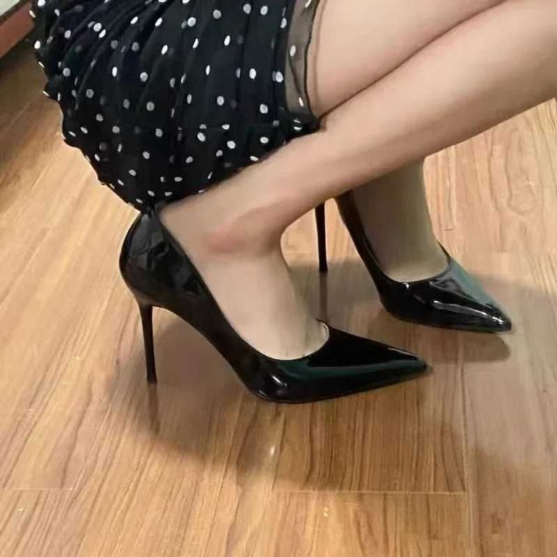 Plus Size Womens Shoes High Heels Red Rubber Bottom Pointed Toe Cool Sexy Womens Party Shoes Holiday Wedding Shoes