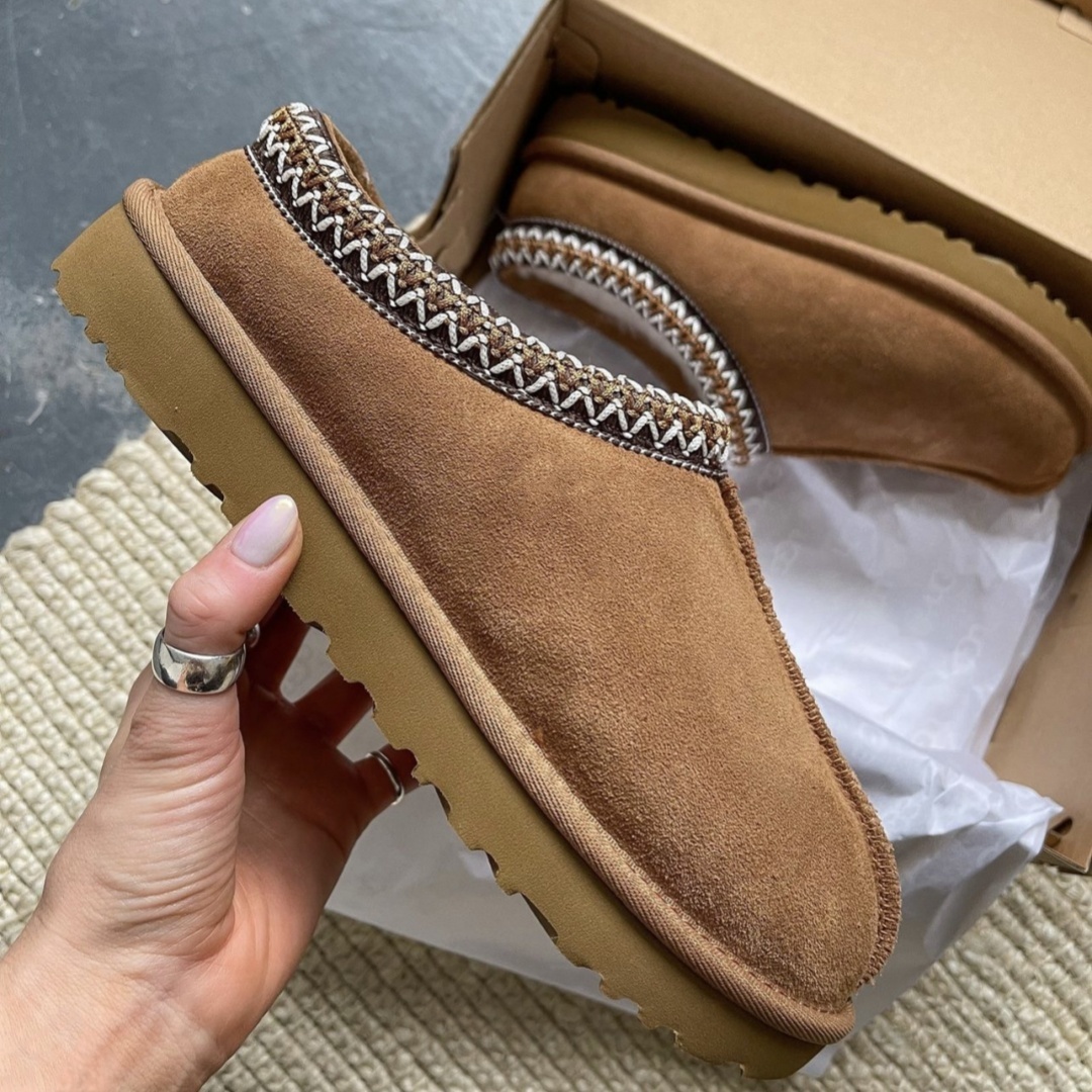 Tasman Designer Womens Tazz Slippers Classic Mustard Seed Sand Ultra Mini Platform Boot Winter Women Men Slip-on Shoes Suede Upper Wool Fall Size 35