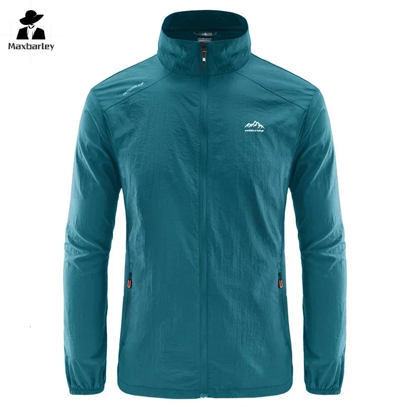 Mens Summer Skin Quick Dry Hiking Jacket Waterproof Sun UV Protection Coats Men Outdoor Sports Fishing Camping Running Jacket 250804