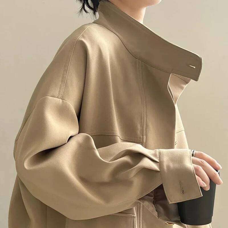 Designer Clothing 2025 New In Spring Autumn Baseball Aviator Coat Woman Plain Products Vintage Korean Reviews Clothes Cheap Bomber Jacket For Women