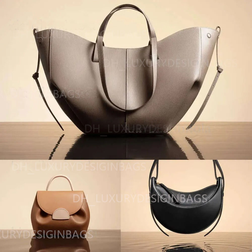 Luxury Designer Bag Cyme Bag Tote Bag Half Moon Bag Smooth Leather Shoulder Bag Tote Underarm Bag Fashion Women Cross Body Bag Mini