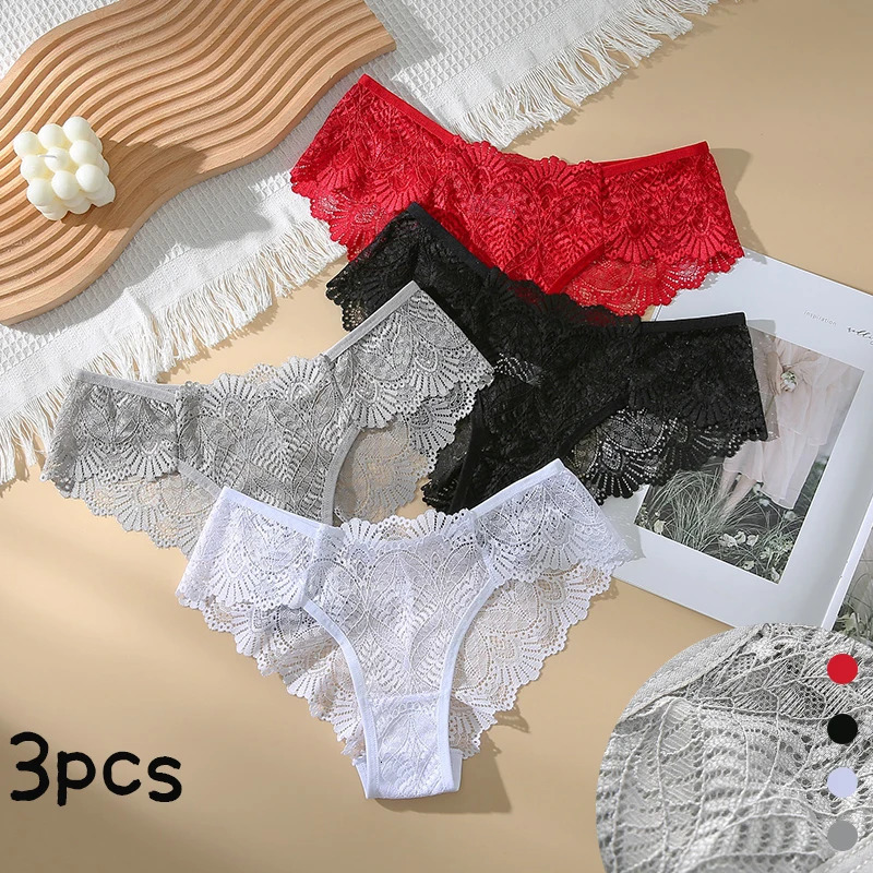 Lace Sexy Womens Panties Mid Waist Seamless Underwear Breathable And Comfortable Trousers For Summer 250805