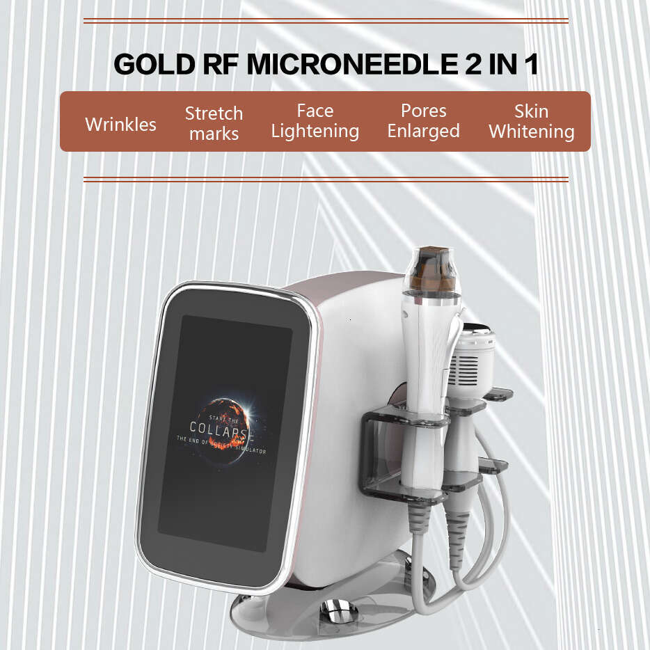 Trust-Worthy Portable Gold RF Microneedle Microcrystal Skin Resurfacing Whitening CE Painless Facial Beauty Eye Care Micro Needle Instrumen