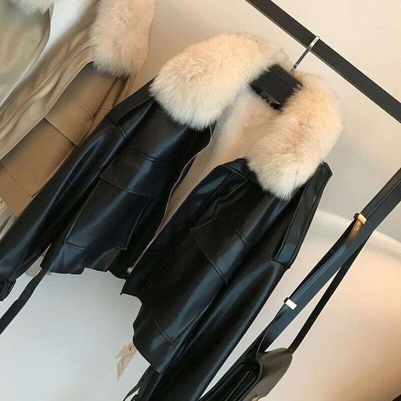 Women's Clothing And Thick Short Can Be Detachable Fox Collar Fur Coat