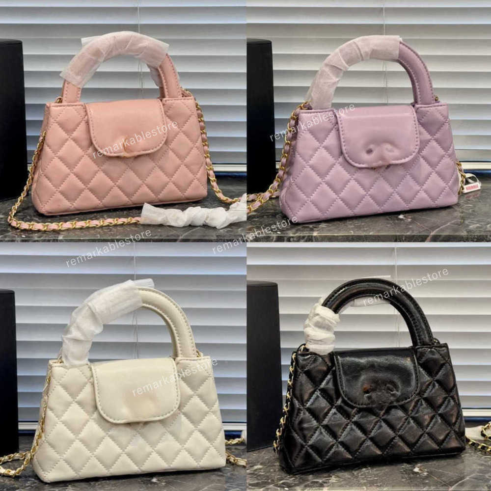 Evening Mini Cute Kel Handbag Girls Designer Purse Shoulder Leather Check With Gold Buckle Detachable Chain Cross Body Wallet Lipstick Bag Sac Bags