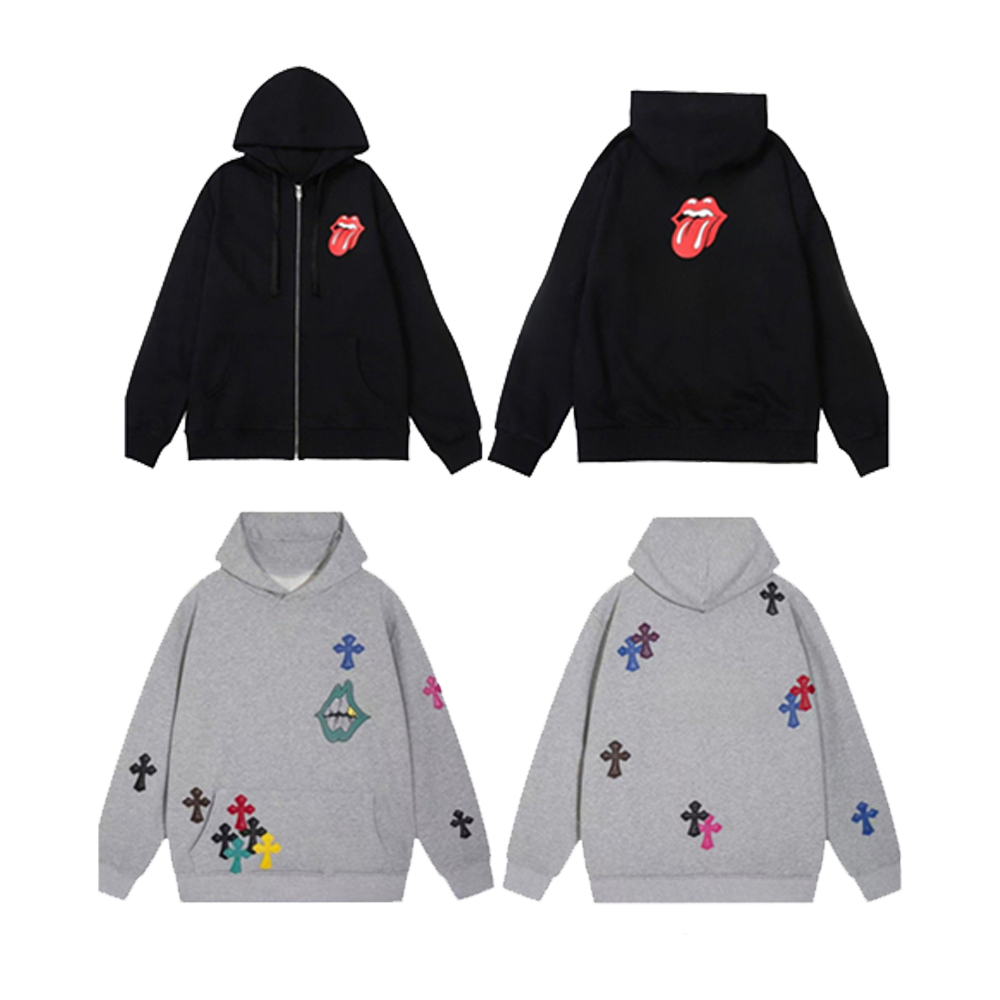 Designer hoodies zip up hoodie luxury jacket cross round neck long sleeve hooded pullover outwear coats clothes sweatshirts jacket hoodies jumper-image-837838675