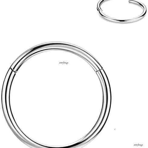 DHCollections Anneau de nez en titane pour septum, piercing, bijoux anodisés en or rose, anneaux segmentés pour hommes et femmes