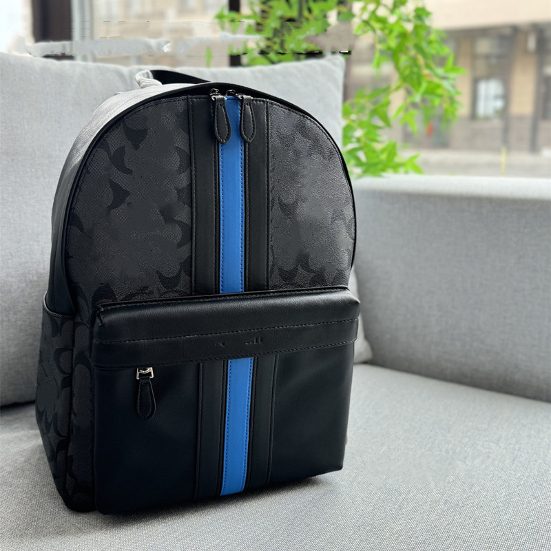 Saclot de concepteur de l'homme Wompack West en toile de signature avec STRIE VARSITY Luxury Mans Womans Backpacks Classic Bag Sac Charter Backpa